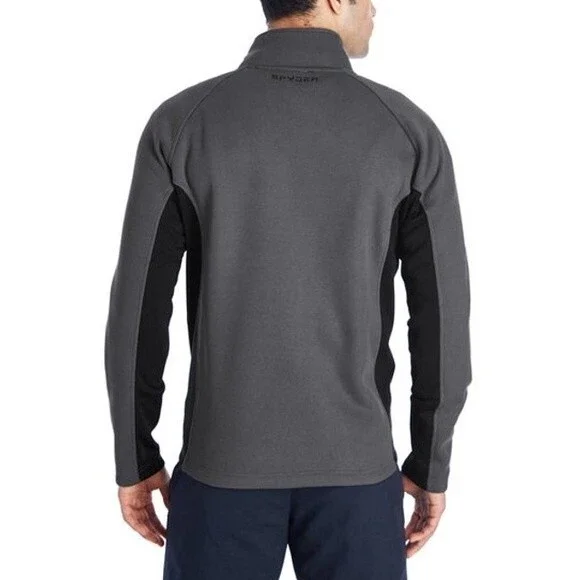 Spyder Men's Constant Full Zip Up Sweater Fleece Jacket Polar Black S Outdoor - Picture 2 of 16